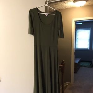 LulaRoe Hunter Green Ana, Size M